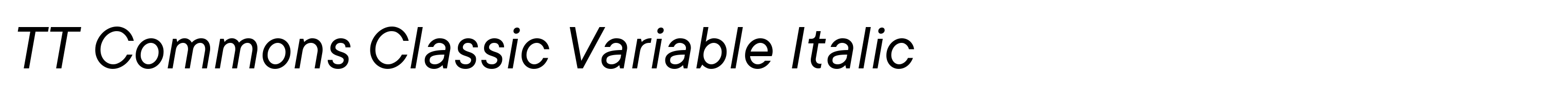 TT Commons Classic Variable Italic